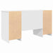 Birou cu sertar cu raft Alb 140 x 49 x 76 cm Lemn compozit - WALTI WALTI
