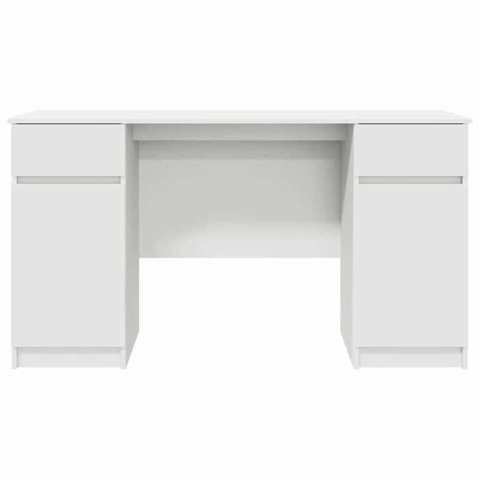 Birou cu sertar cu raft Alb 140 x 49 x 76 cm Lemn compozit - WALTI WALTI