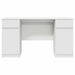 Birou cu sertar cu raft Alb 140 x 49 x 76 cm Lemn compozit - WALTI WALTI