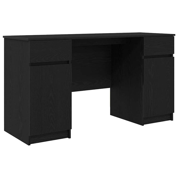 Birou cu sertar Stejar negru 140 x 49 x 76 cm Lemn compozit - WALTI WALTI