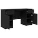 Birou cu sertar Stejar negru 140 x 49 x 76 cm Lemn compozit - WALTI WALTI