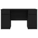 Birou cu sertar Stejar negru 140 x 49 x 76 cm Lemn compozit - WALTI WALTI