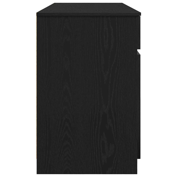Birou cu sertar Stejar negru 140 x 49 x 76 cm Lemn compozit - WALTI WALTI