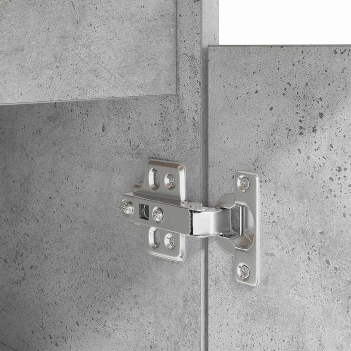 Birou cu sertar cu ușă Gri beton 140 x 49 x 76 cm Lemn compozit - WALTI WALTI