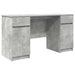 Birou cu sertar cu ușă Gri beton 140 x 49 x 76 cm Lemn compozit - WALTI WALTI