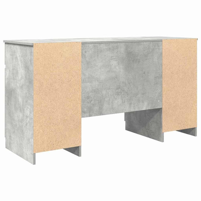 Birou cu sertar cu ușă Gri beton 140 x 49 x 76 cm Lemn compozit - WALTI WALTI