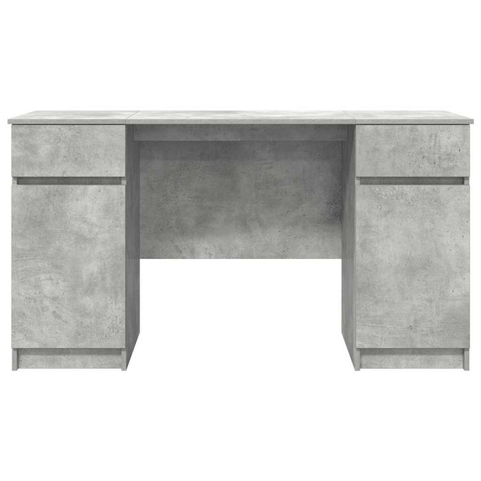 Birou cu sertar cu ușă Gri beton 140 x 49 x 76 cm Lemn compozit - WALTI WALTI