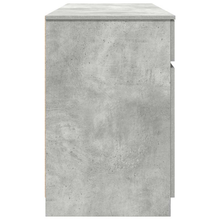 Birou cu sertar cu ușă Gri beton 140 x 49 x 76 cm Lemn compozit - WALTI WALTI