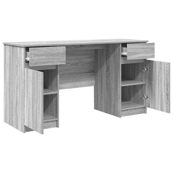 Birou cu sertar sonoma gri 140 x 49 x 76 cm Lemn compozit - WALTI WALTI