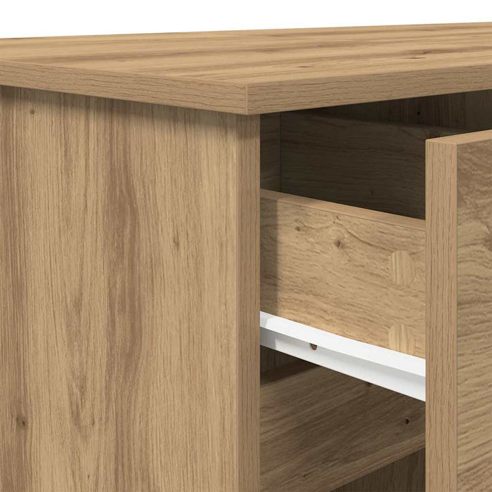 Birou cu sertar stejar artizanal 140 x 49 x 76 cm Lemn compozit - WALTI WALTI
