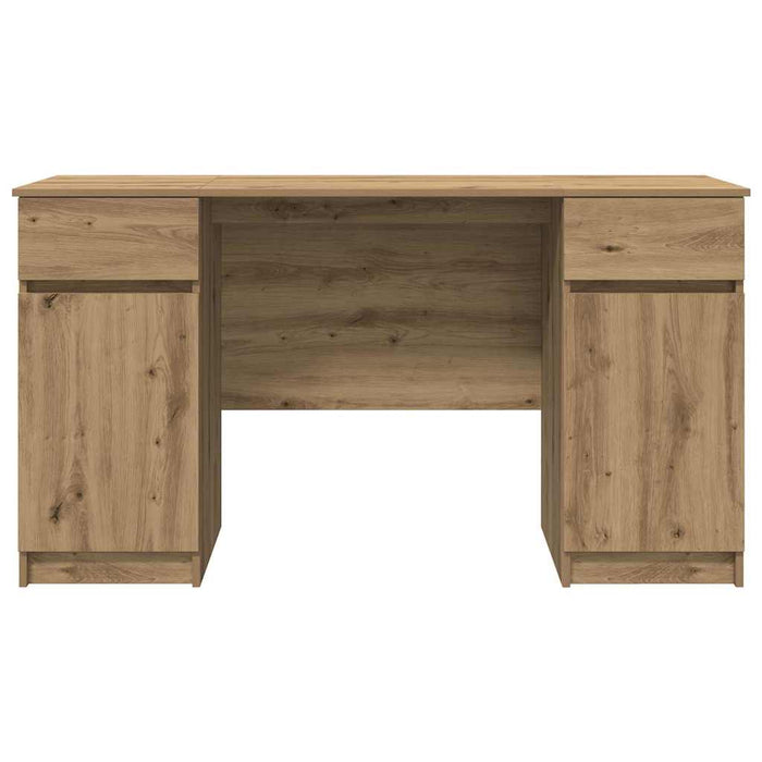 Birou cu sertar stejar artizanal 140 x 49 x 76 cm Lemn compozit - WALTI WALTI