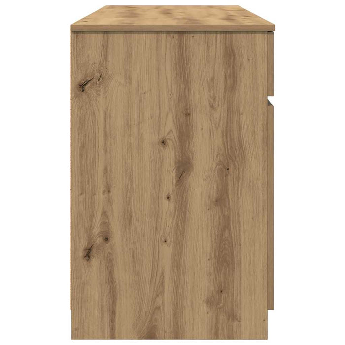 Birou cu sertar stejar artizanal 140 x 49 x 76 cm Lemn compozit - WALTI WALTI