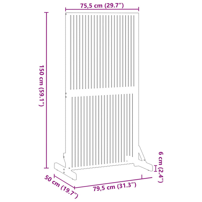Ecran de intimitate Maro 79.5 x 50 x 150 cm - WALTI WALTI