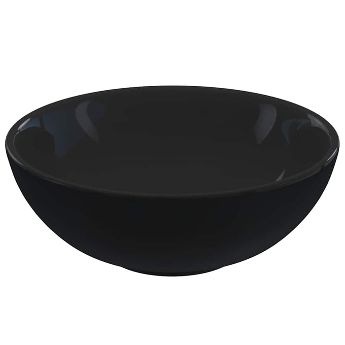 Lavoar negru lucios Ø28x10 cm ceramică - WALTI WALTI