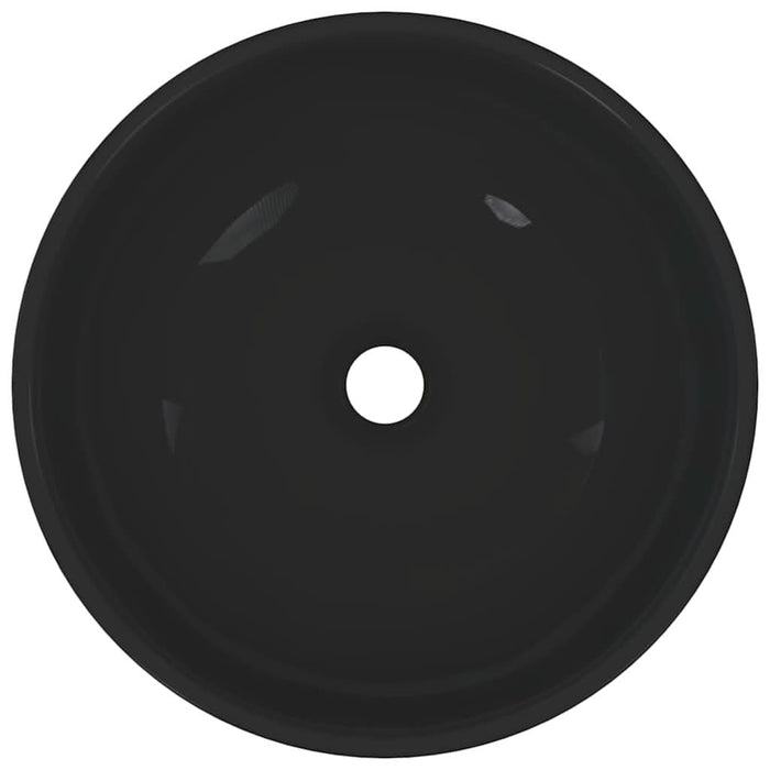 Lavoar negru lucios Ø28x10 cm ceramică - WALTI WALTI