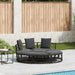 Pat de lounge pentru exterior fără baldachin Poly Rattan negru - WALTI WALTI