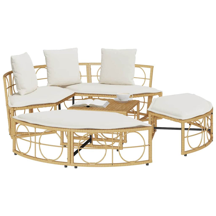 Pat lounge pentru exterior fără baldachin Poly Rattan - WALTI WALTI