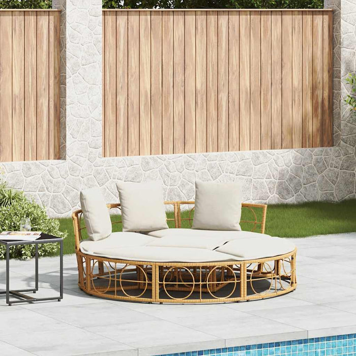 Pat lounge pentru exterior fără baldachin Poly Rattan - WALTI WALTI