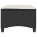 Scaune de grădină cu perne 2 buc Negru 55x55x36 cm Poly Ratan - WALTI WALTI