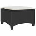 Scaune de grădină cu perne 2 buc Negru 55x55x36 cm Poly Ratan - WALTI WALTI