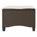 Scaune de grădină cu perne 2 buc Maro 55x55x36 cm Poly Ratan - WALTI WALTI