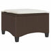 Scaune de grădină cu perne 2 buc Maro 55x55x36 cm Poly Ratan - WALTI WALTI