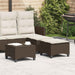Scaune de grădină cu perne 2 buc Maro 55x55x36 cm Poly Ratan - WALTI WALTI