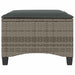 Scaune de grădină cu perne 2 buc Gri 55x55x36 cm Poly Ratan - WALTI WALTI