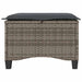 Scaune de grădină cu perne 2 buc Gri 55x55x36 cm Poly Ratan - WALTI WALTI