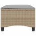Scaune de grădină cu perne 2 buc Bej 55x55x36 cm Poly Ratan - WALTI WALTI