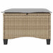 Scaune de grădină cu perne 2 buc Bej 55x55x36 cm Poly Ratan - WALTI WALTI
