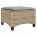 Scaune de grădină cu perne 2 buc Bej 55x55x36 cm Poly Ratan - WALTI WALTI