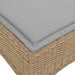 Scaune de grădină cu perne 2 buc Bej 55x55x36 cm Poly Ratan - WALTI WALTI