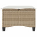 Scaune de grădină cu perne 2 buc Bej 55x55x36 cm Poly Ratan - WALTI WALTI