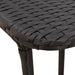 Masă pliabilă de grădină neagră 90x51x75 cm Poly Ratan - WALTI WALTI