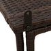 Masă pliabilă de grădină maro 90x51x75 cm Poly Ratan - WALTI WALTI