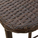 Masă pliabilă de grădină maro 90x51x75 cm Poly Ratan - WALTI WALTI