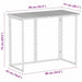 Masă pliabilă de grădină maro 90x51x75 cm Poly Ratan - WALTI WALTI