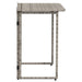 Masă de grădină pliabilă gri 90x51x75 cm Poly Ratan - WALTI WALTI