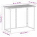 Masă de grădină pliabilă gri 90x51x75 cm Poly Ratan - WALTI WALTI