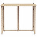Masă pliabilă de grădină bej 90x51x75 cm Poly Ratan - WALTI WALTI