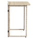 Masă pliabilă de grădină bej 90x51x75 cm Poly Ratan - WALTI WALTI