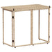 Masă pliabilă de grădină bej 90x51x75 cm Poly Ratan - WALTI WALTI