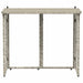 Masă pliabilă de grădină gri deschis 90x51x75 cm Poly Ratan - WALTI WALTI
