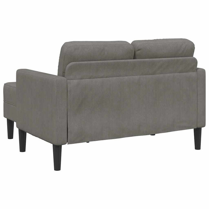 Canapea cu 2 locuri cu șezlong în formă de L albastru 125 cm in - WALTI WALTI