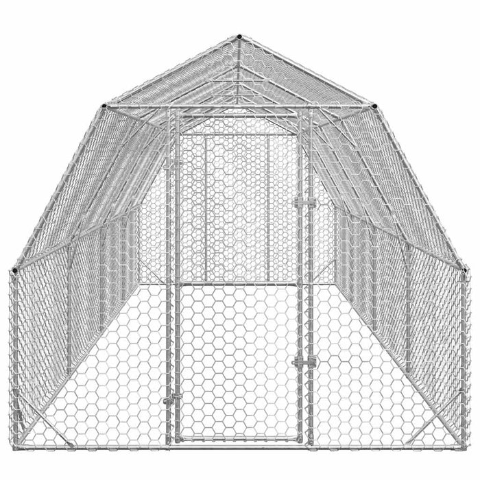 Pui de găină 2,5x8x2,25 m Oțel galvanizat - WALTI WALTI