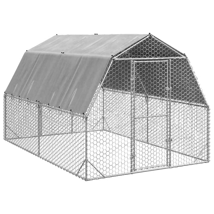 Pui de găină cu acoperiș 2,5x4x2,25 m oțel galvanizat - WALTI WALTI