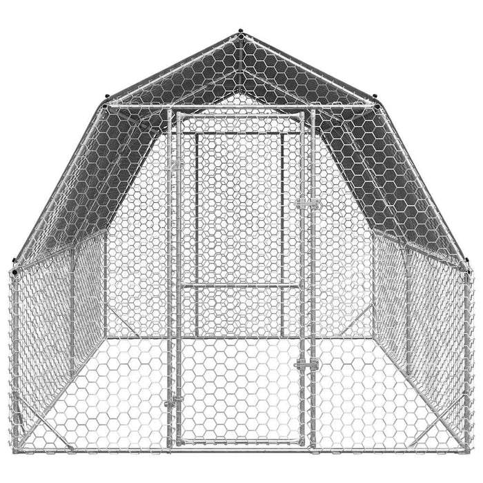 Pui de găină cu acoperiș 2,5x4x2,25 m oțel galvanizat - WALTI WALTI