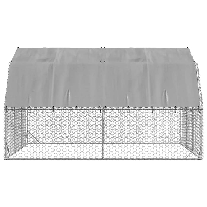 Pui de găină cu acoperiș 2,5x4x2,25 m oțel galvanizat - WALTI WALTI
