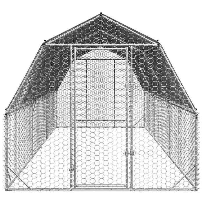 Pui de găină cu acoperiș 2,5x6x2,25 m oțel galvanizat - WALTI WALTI